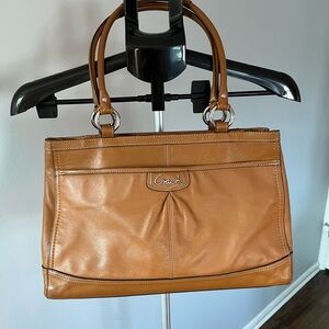 Coach Caramel Leather Shoulder Bag